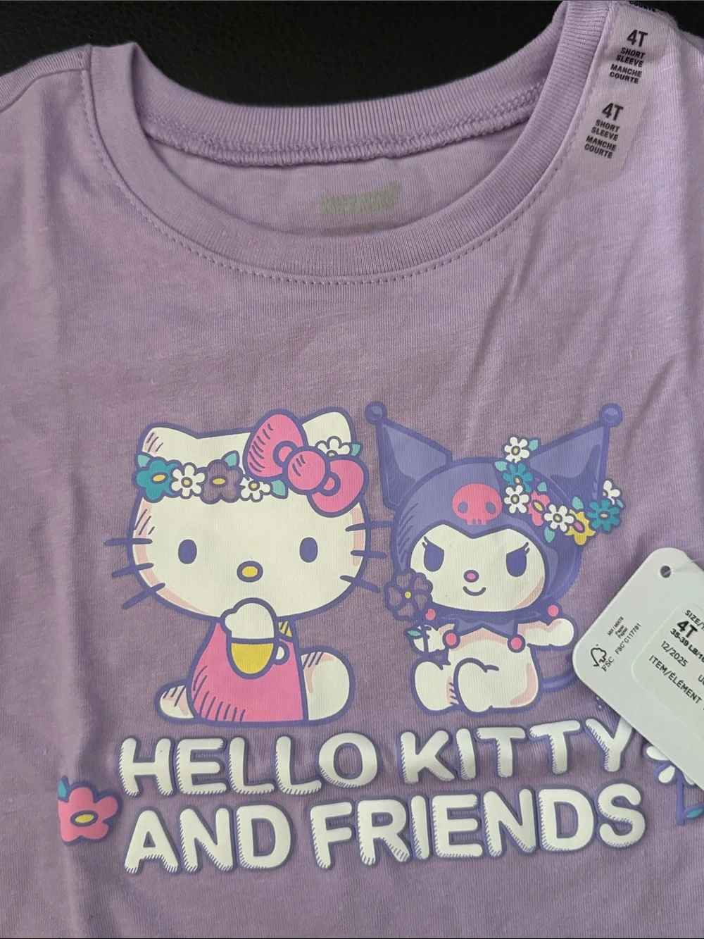 The Children's Place Lavender Hello Kitty And Friends Tee